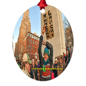 tree ornament (4" x 5”)-- Washington Square Park, 2017