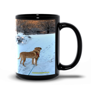 15oz black mug— Long Valley, Patriots Path